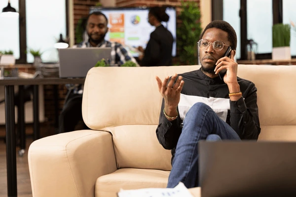 african american entrepreneur cellphone his 600nw 2651066533